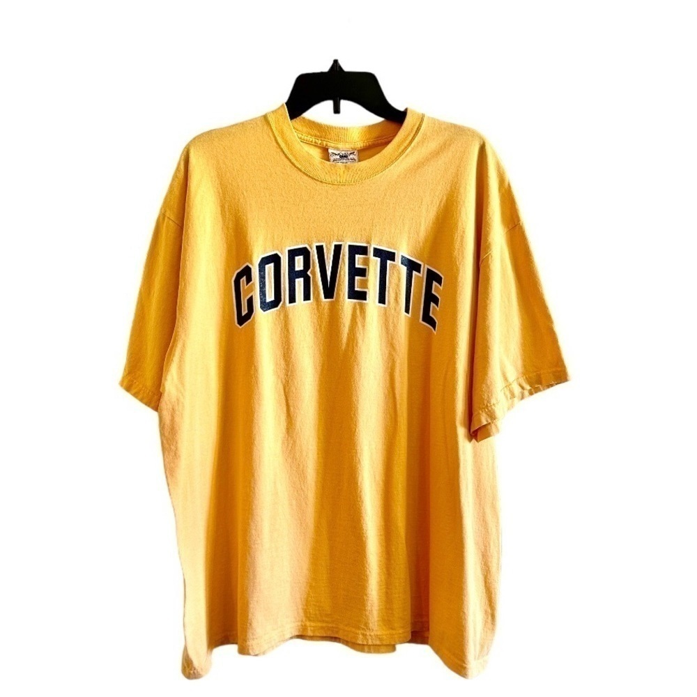 OARSMAN, CORVETTE, MENS, SHORT SLEEVE T-SHIRT IN YELLOW/GOLD. NO SIZE.